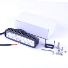 Додаткова LED фара 18W (3W*6) 10-30V 160x46x57 mm Близький (07-18W) 1 шт (2569)