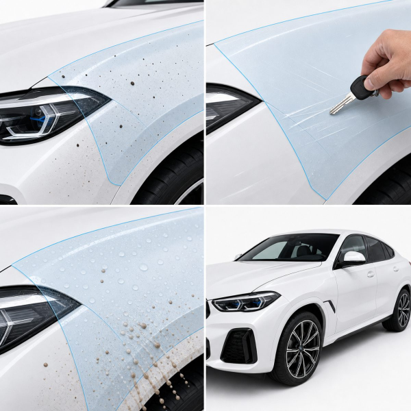 Антигравийная защитная бронепленка по лекалам для BMW X6 G06 2019-2023 - полный кузов