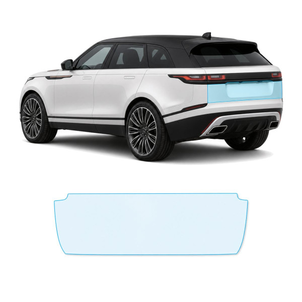 Антигравийная защитная бронепленка по лекалам для Land Rover Range Rover Velar L560 2017-2020 - зона крышки багажника