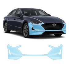 Антигравийная защитная бронепленка по лекалам для Hyundai Sonata DN8 2019-2022 - передний бампер