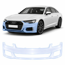 Антигравійна захисна бронеплівка за лекалами для Audi A6 C8 facelift 2023-2025 - передній бампер