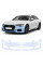 Антигравийная защитная бронепленка по лекалам для Audi A6 C8 facelift 2023-2025 - передний бампер
