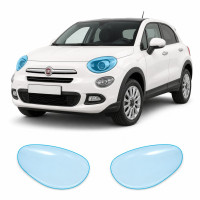 Антигравійна захисна бронеплівка за лекалами для Fiat 500X I 2015-2018 - оптика (фари та ПТФ)