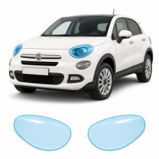 Антигравійна захисна бронеплівка за лекалами для Fiat 500X I 2015-2018 - оптика (фари та ПТФ)