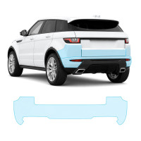 Антигравийная защитная бронепленка по лекалам для Land Rover Range Rover Evoque L538 facelift 2016-2018 - задний бампер