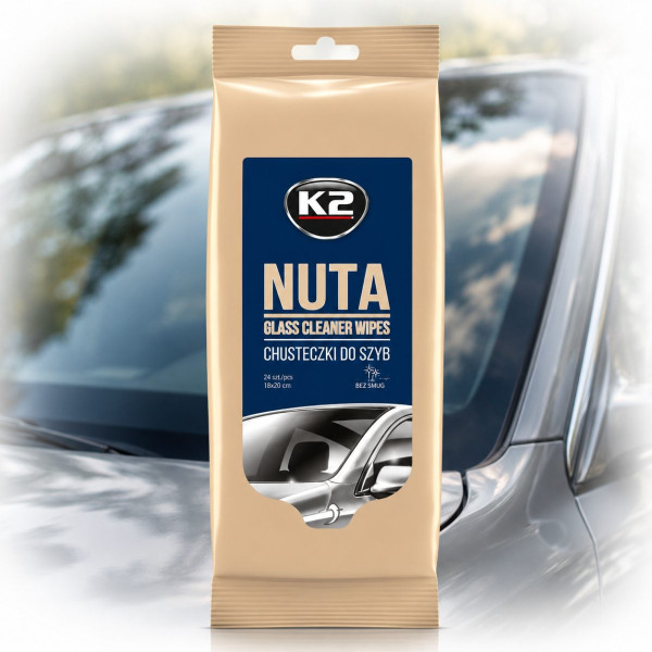 Салфетки влажные для очистки стекла K2 Nuta Wipes 20х18 см (K500) 24 шт