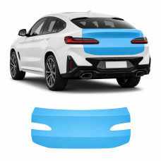 Антигравийная защитная бронепленка по лекалам для BMW X4 G02 facelift 2021- зона крышки багажника