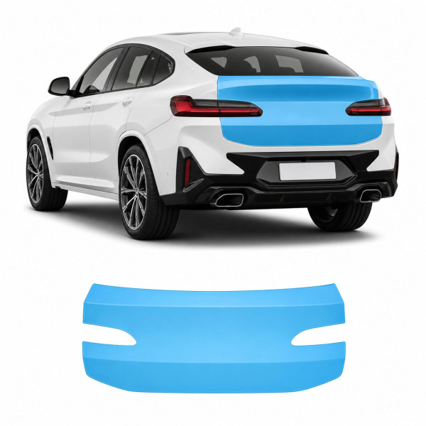 Антигравійна захисна бронеплівка за лекалами для BMW X4 G02 facelift 2021- зона кришки багажника