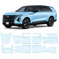 Антигравийная защитная бронепленка по лекалам для Cadillac Vistiq EV 2025- полный кузов