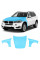 Антигравийная защитная бронепленка по лекалам для BMW X5 F15 2013-2018 - капот и передние крылья