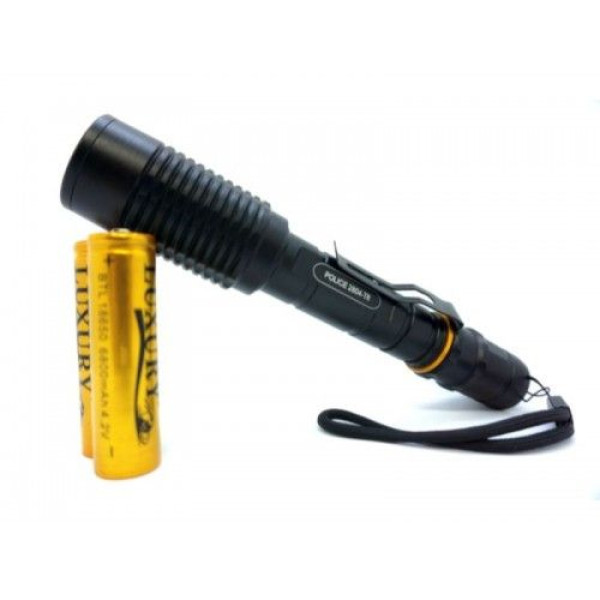 Ліхтар ручний POLICE" 2804-T6 / Зарядний 220V / 2x18650 / Zoom Затиск Box