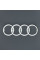 Емблема для Audi 80 задня / пластикова / скотч 140 x 46 мм