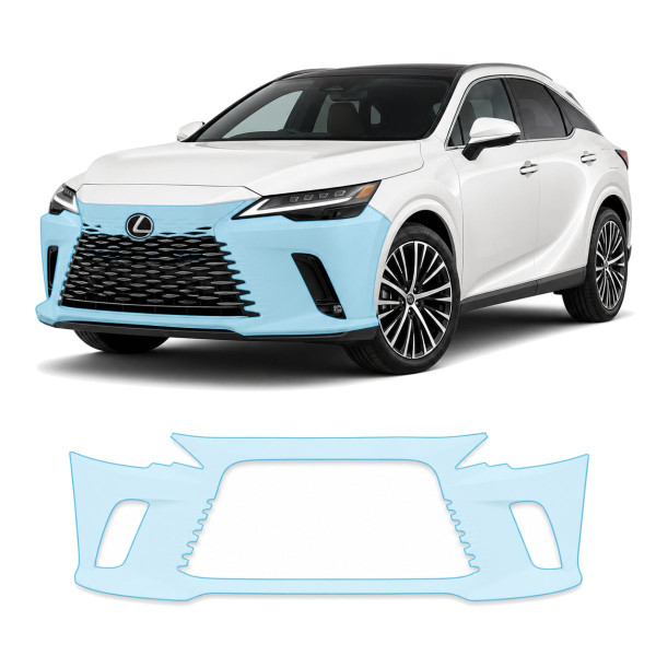 Антигравійна захисна бронеплівка за лекалами для Lexus RX V 2022- передній бампер