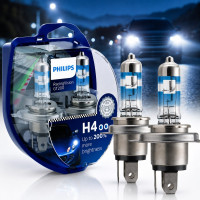 Автолампа галогенна Philips Racing Vision +200% H4 12V 60/55W 3600K 2 шт (12342RGTS2)