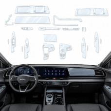 Набір Плівок захисних для салону Kia Sportage (NQ5) 2021-2026 (Понелі Кансолі Дисплея Двері Ручки) на всі Секції