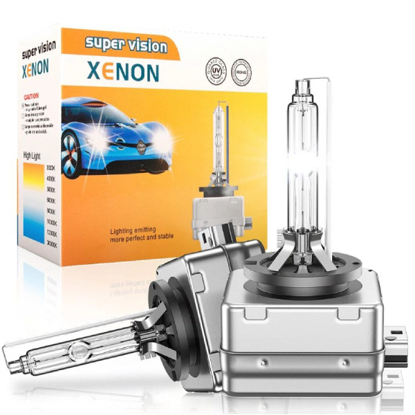 Ксенонова лампа Xenon D1S 6000K ​​35W Super Vision 2 шт (Цоколь Метал)