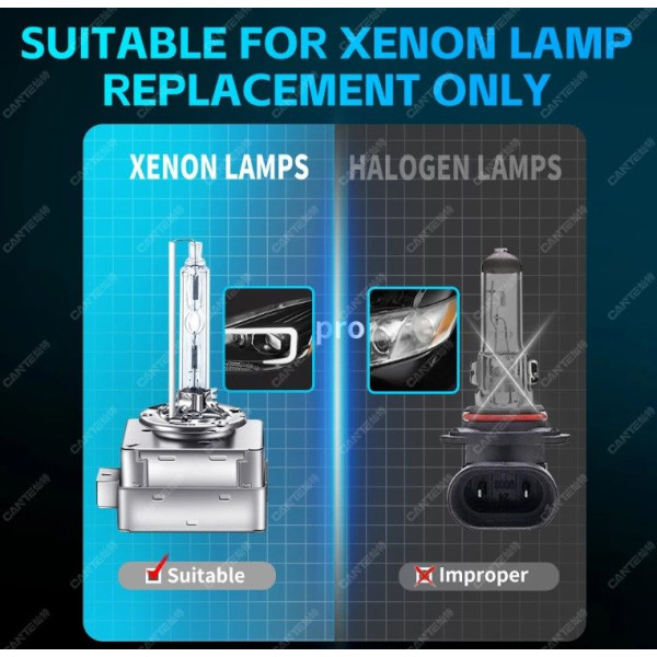 Ксенонова лампа Xenon D2S 6000K ​​35W Super Vision 2 шт (Цоколь Метал)