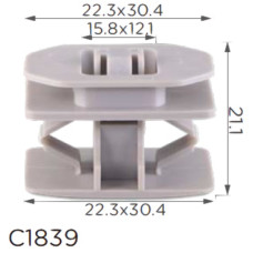 Клипса крепления молдинга порогов FORD OPEL (6G1Z5410182A 6G1Z-5410182-A 12492) C1839