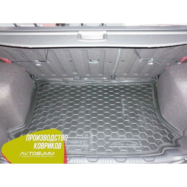 Автомобильный коврик в багажник Ford EcoSport 2015- Резино - пластик