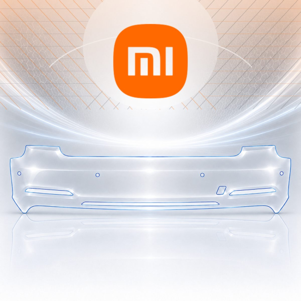 Антигравийная защитная бронепленка по лекалам для Xiaomi YU7 I 2025- задний бампер