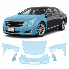 Антигравійна захисна бронеплівка за лекалами для Cadillac XTS I 2013-2019 - передня частина авто (капот бампер крила))