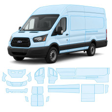 Антигравійна захисна бронеплівка за лекалами для Ford Transit VII 2013- повний кузов