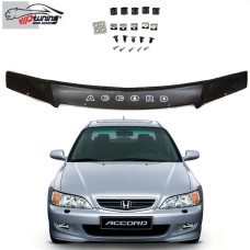 Дефлектор капоту мухобійка Honda Accord 2002-2006 з вирізом під молдинг HD01