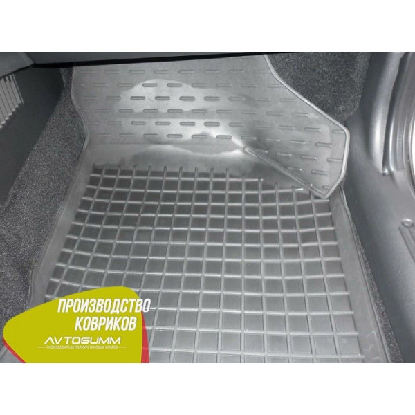 Автомобільні килимки в салон ВАЗ Lada Kalina 04 Granta 11 борт 3-5 см Чорні (Avto-Gumm)