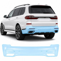Антигравийная защитная бронепленка по лекалам для BMW X7 G07 2019-2022 - задний бампер