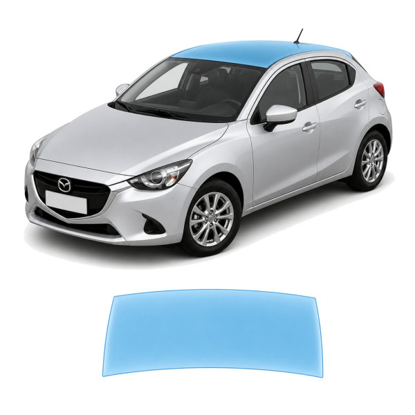 Антигравійна захисна бронеплівка за лекалами для Mazda Mazda2 DJ 2014-2019 - зона даху