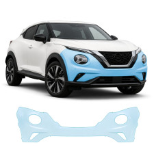 Антигравийная защитная бронепленка по лекалам для Nissan Juke F16 2019-2024 - передний бампер