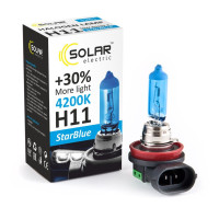 Автолампа галогенна Solar StarBlue / H11 / 55W / 12V / 4200K 1 шт (1281)