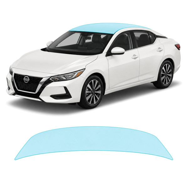 Антигравийная защитная бронепленка по лекалам для Nissan Sentra B18 2020-2023 - зона крыши