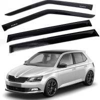 Дефлекторы окон ветровики Skoda Fabia III 2014-2021 Хечбек Скотч 3M Voron Glass