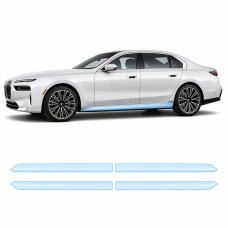 Антигравійна захисна бронеплівка за лекалами для BMW 7 Series G70 2022- нижня зона кузова та пороги