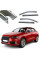 Дефлектори вікон вітровики Benke для Audi Q3 (F3) 2019- Молдинг Нержавіюча сталь 3D (BADQ31923-W/S)