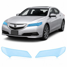 Антигравийная защитная бронепленка по лекалам для Acura TLX I 2015-2017 - оптика (фары и ПТФ)