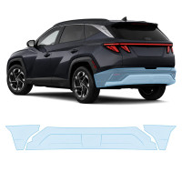 Антигравійна захисна бронеплівка за лекалами для Hyundai Tucson NX4 facelift 2024- задній бампер