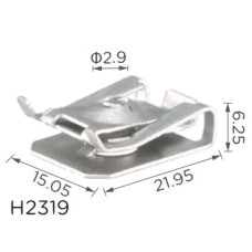 Скоба под винт L-21, 95x15,05 D=2 BMW, Toyota (07147330002, 9018906177)H2319)