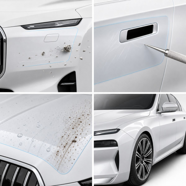 Антигравийная защитная бронепленка по лекалам для BMW i7 G70 2022- зеркала