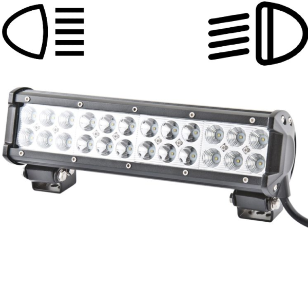 Світлодіодна додаткова LED фара Brevia Combo Алюмінієвий корпус (10724CX1)