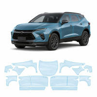 Антигравийная защитная бронепленка по лекалам для Chevrolet Blazer III facelift 2023-2025 - полный кузов
