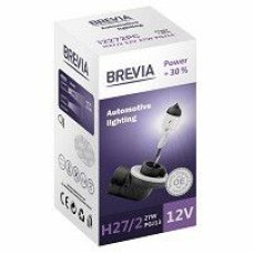 Автолампа галогенна Brevia + 30% / H27/2 / 27W / 12V / 1 шт (12272PC)