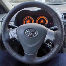 Чехол Оплетка Руля для Toyota Corolla 2006-2012 Кожа (Модельная Выкройка)