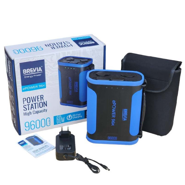 Power Bank Портативний Акумулятор Bix 30000 mAh 3x USB 22,5 Вт Чорний (PB302)