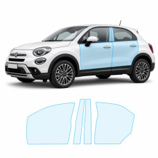 Антигравійна захисна бронеплівка за лекалами для Fiat 500X I facelift 2019-2023 - зони дверей і стійки вікон