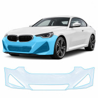 Антигравийная защитная бронепленка по лекалам для BMW 2 Series G42 2021- передний бампер