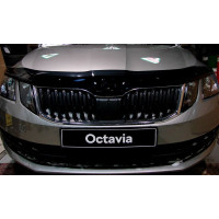 Дефлектор капота мухобойка Skoda Octavia A7 2017-
