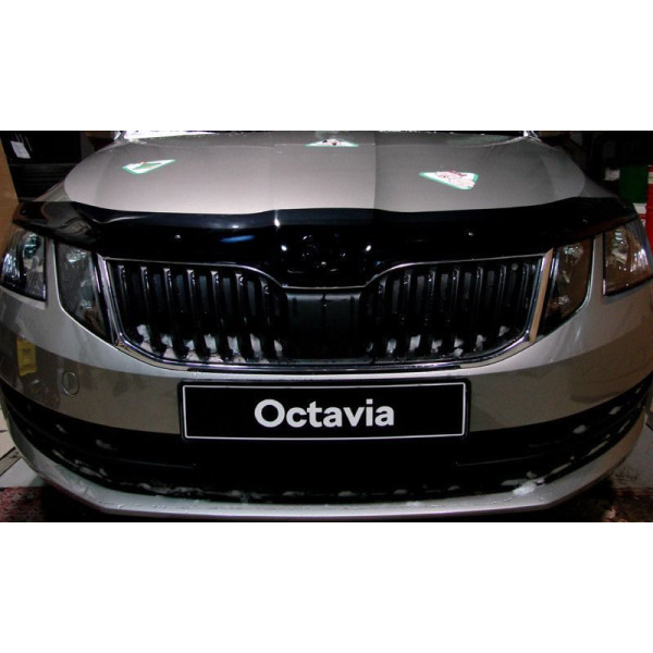 Дефлектор капота мухобойка Skoda Octavia A7 2017-