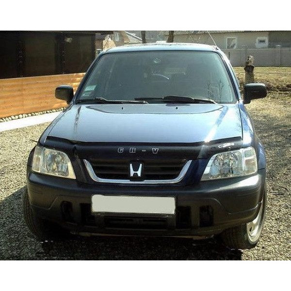 Дефлектор капоту мухобійка Honda CR-V 1995-2002 Євро Кріплення (Vip Tuning) HD07